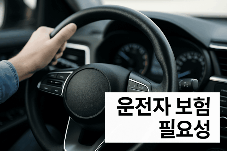 운전자 보험 필요성