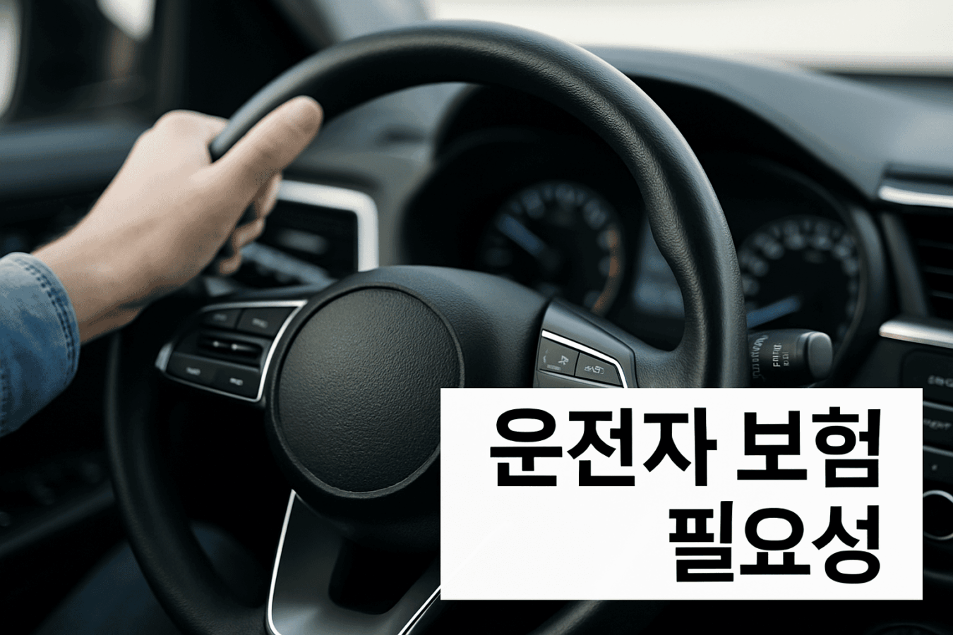 운전자 보험 필요성